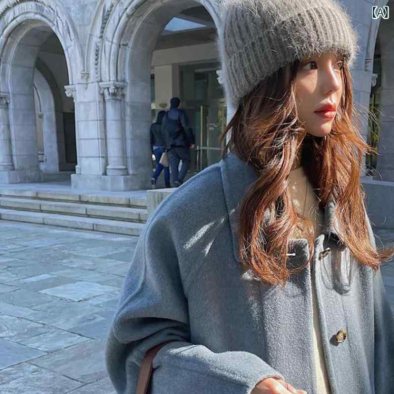 帽子 レディース おしゃれ カジュアル 兎毛 秋冬 暖かい ウール ニット帽子 耳当て...