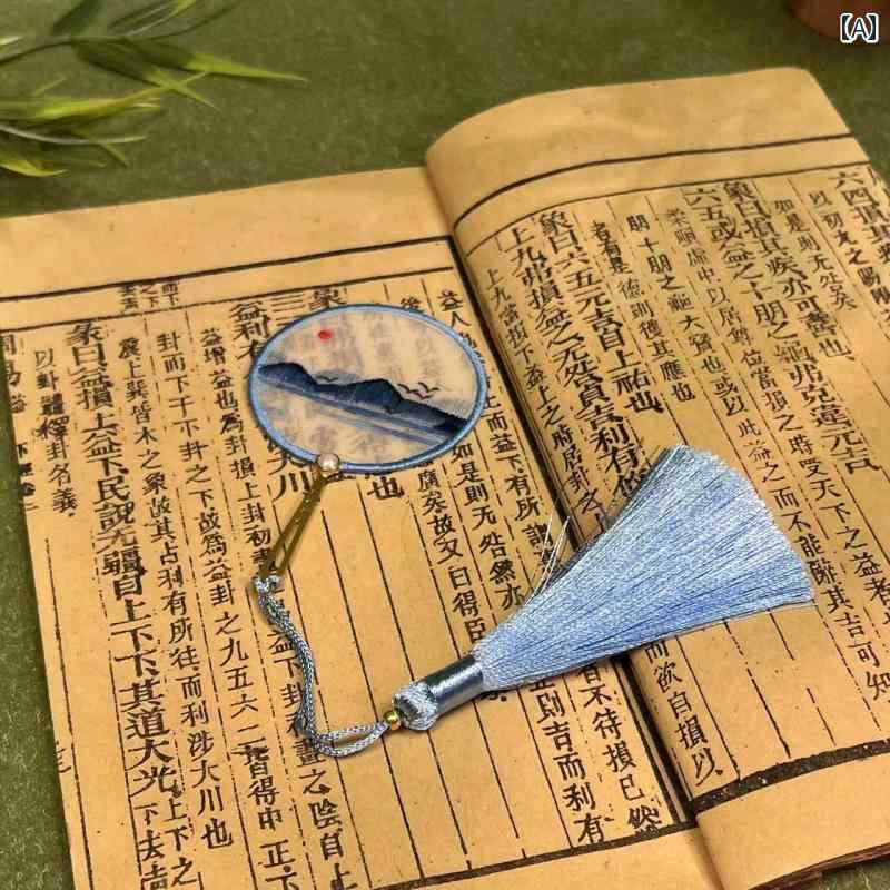 しおり ブックマーカー おしゃれ チャイナ風 刺繍 虎 パンダ 花 蝶 うさぎ タッセル ビーズ 紐 お土産 レトロ 贈り物 学生 先生 卒業 お祝い ギフト ...