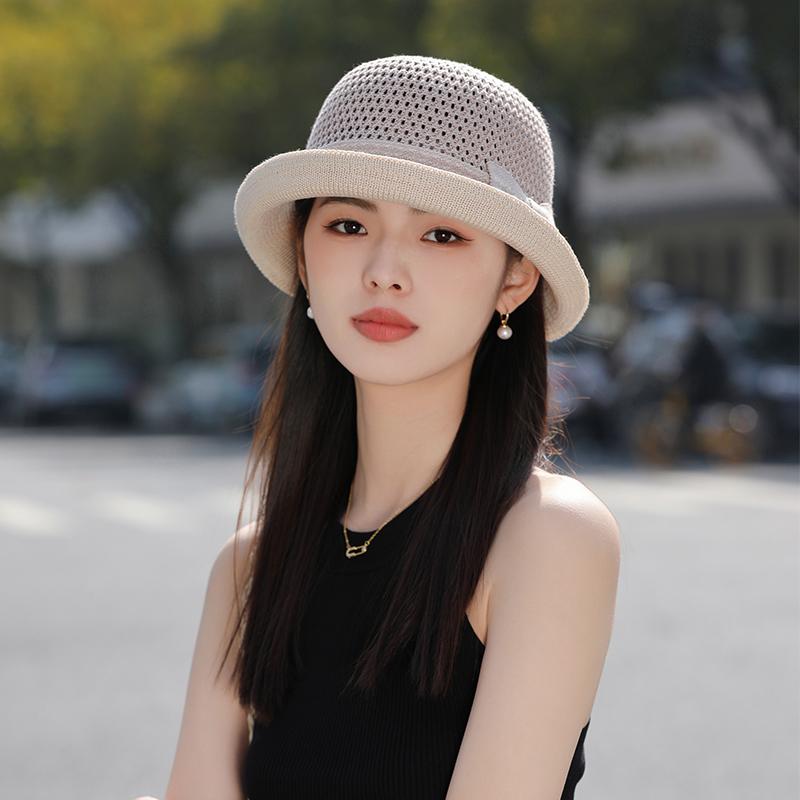 ハット レディース 夏 日焼け防止 通気性 つば広 小礼帽 フェミニン 魅力的 上品 リールエッジ 透かし..