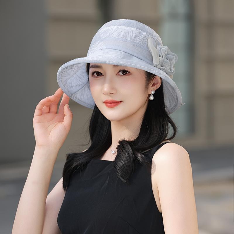 帽子 レディース 夏 日焼け防止 上品 エレガント リールエッジ 通気性 韓国 ママ おしゃれ つば広 ハット