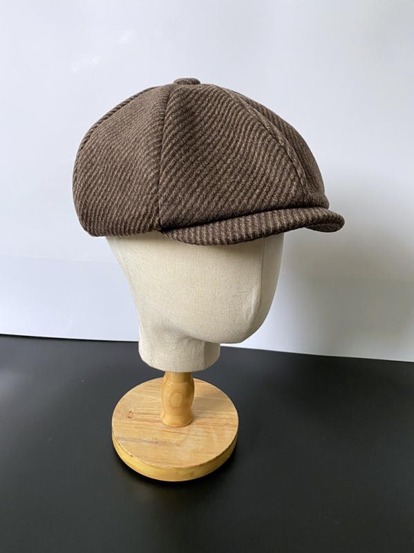 キャスケット メンズ おしゃれ カジュアル レトロ 秋冬 ウール ベレー帽 画家帽子 ベレー風 通勤 暖かい ユニセックス