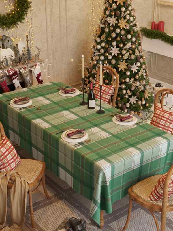 テーブルクロス 長方形 レッド クリスマス柄 防水 おしゃれ 軽量 新年 パーティー テーブルカバー