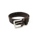 ベルト メンズ おしゃれ 頭層牛革 ダブルバックル ウエスト調節 アシンメトリー シンプル カジュアル