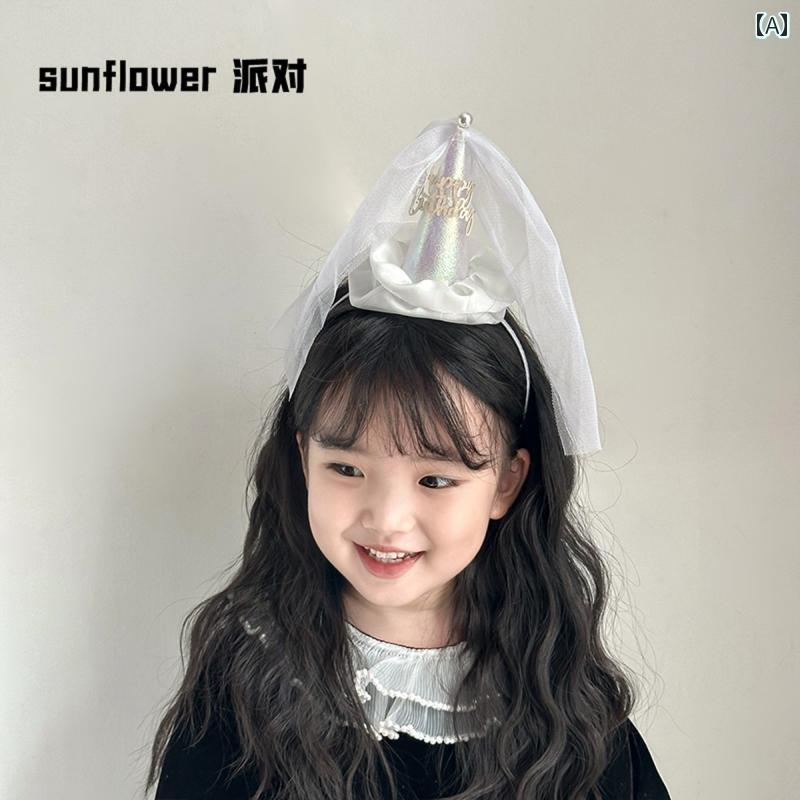 カラー: ホワイトパールメッシュヘアバンド.ブラックピンクパールメッシュヘアバンド 適用シーン: 誕生日