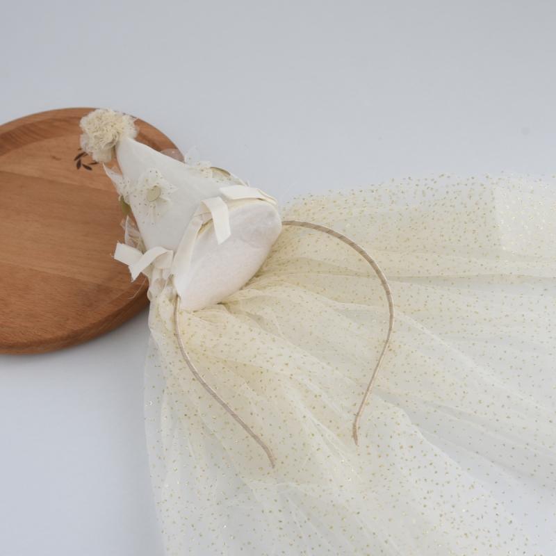 パーティー 帽子 女の子 誕生日 プリンセス ヘッドドレス チュール ベール カチューシャ かわいい キッ..