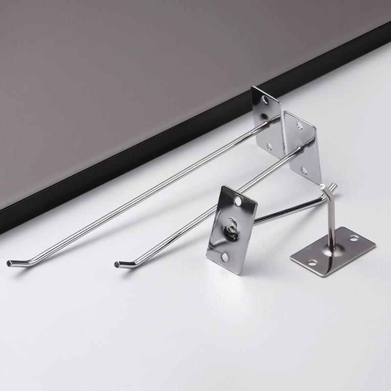 工具 壁掛け フック ホルダー 吊り下げ 収納 シングル ライン シルバー メッキ ディスプレイ スタンド ..