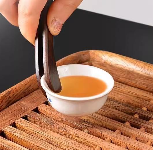 中国茶 茶道具 無垢材 ナチュラル ティー クリップ カップ やけど 防止 黒檀 アクセサリー シンプル 茶..