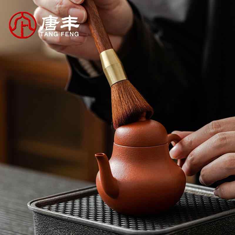 中国茶 茶道具 黒檀 ティー クリップ ポット カップ 滑り止め セット ブラシ チタン 茶挟 木製 ハンドル 花梨 洗浄 清潔 アクセサリー