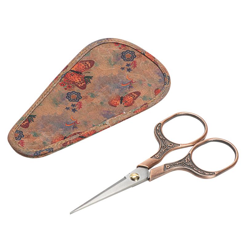 ハサミ ケース 中国風 布製 鋏 保護 カバー 茶道具 収納 袋 ポータブル 持ち運び 携帯 小物 シニア ミ..