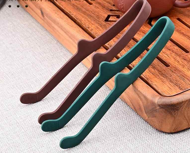 中国茶 茶道具 シリコン ティー カップ クリップ アクセサリー 滑り止め 洗浄 茶刮 茶挟 シンプル 緑 セット おしゃれ