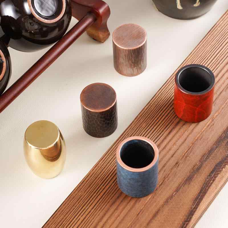 茶道具 蓋置 カップ ポット スタンド ホルダー カンフー チャイナ風 銅 急須 シンプル 小さめ レトロ ..