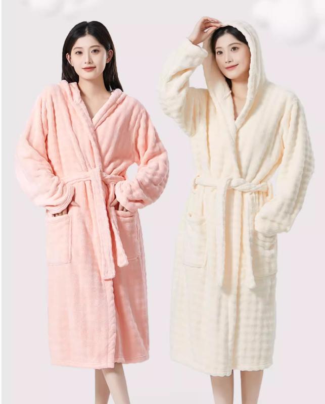 バスローブ レディース 快適 おしゃれ ルームウェア 吸水 速乾 オールシーズン兼用 着るタイプ バスタ..