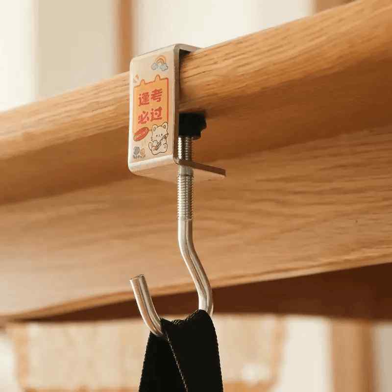 カバン掛け フック ハンガー 吊り下げ ランドセル バッグ 折り畳み傘 簡単装着 穴あけ不要 調節 取り外..