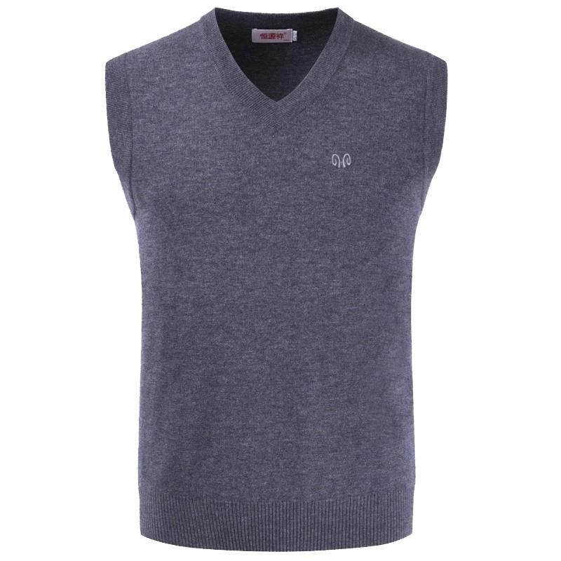 ベスト メンズ おしゃれ Vネック 無地 厚手 50代 紳士 ウール シンプル 防寒 暖かい