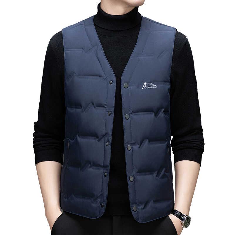 ダウンベスト メンズ おしゃれ 軽量 薄手 快適 中綿ベスト シンプル Vネック 冬 インナー アウター 50代 冬物