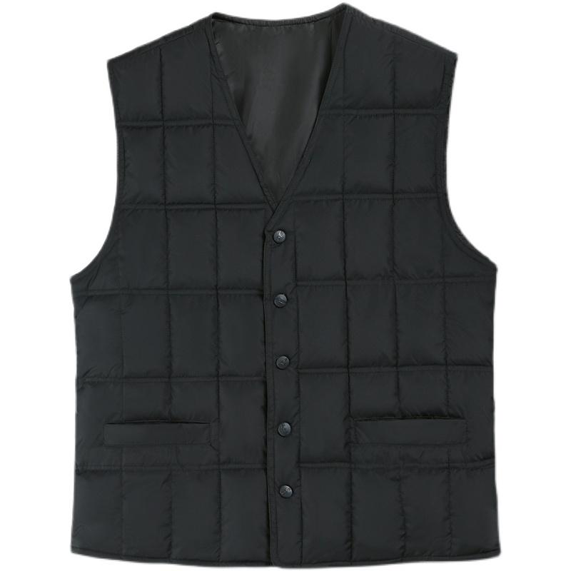 ベスト メンズ おしゃれ Vネック 大きいサイズ インナー 暖かい キルティング シンプル