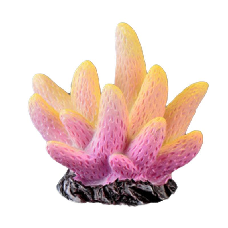 アクアリウム オブジェ 水槽 樹脂 オーナメント 置物 ミニチュア 装飾 アクセサリー レイアウト デコレーション 熱帯魚 亀 ペット 飼育 個性的 おしゃれ 紫 赤 ピンク 珊瑚