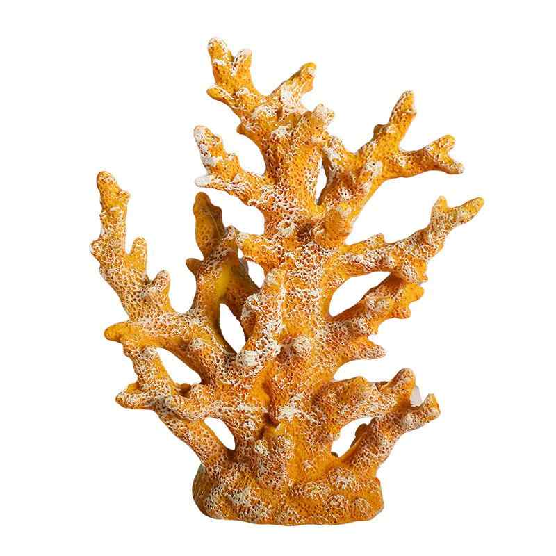 アクアリウム オブジェ 水槽 樹脂 オーナメント 置物 ミニチュア 装飾 アクセサリー レイアウト デコレーション 熱帯魚 亀 ペット 飼育 個性的 おしゃれ 赤 青 黄 珊瑚