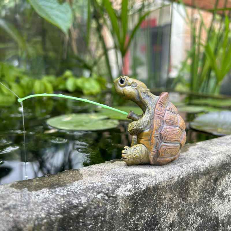 オブジェ 中国風 樹脂 置物 ガーデン アクアリウム オーナメント 装飾 ミニチュア デコレーション 個性的 かわいい パンダ カメ ワニ