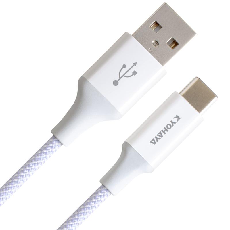 KYOHAYA USB Type C ケーブル カラフルタイプ ナイロン編み込み被覆 アンドロイド 充電ケーブル 高耐久 タイプc充電ケーブル android 急速 スマホ 急速充電 データ転送 AQUOS/Xperia/Galaxy/OPPO/HUAW
