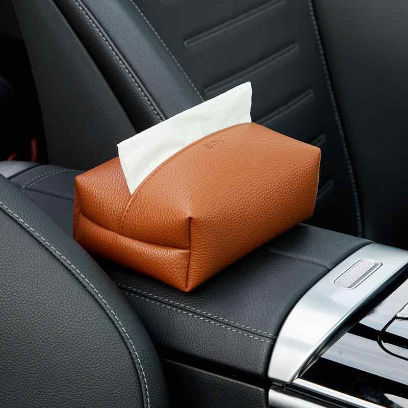 ティッシュケース 車用 吊り下げ アームレスト 車内用 ティッシュボックス ホルダー 車内装飾
