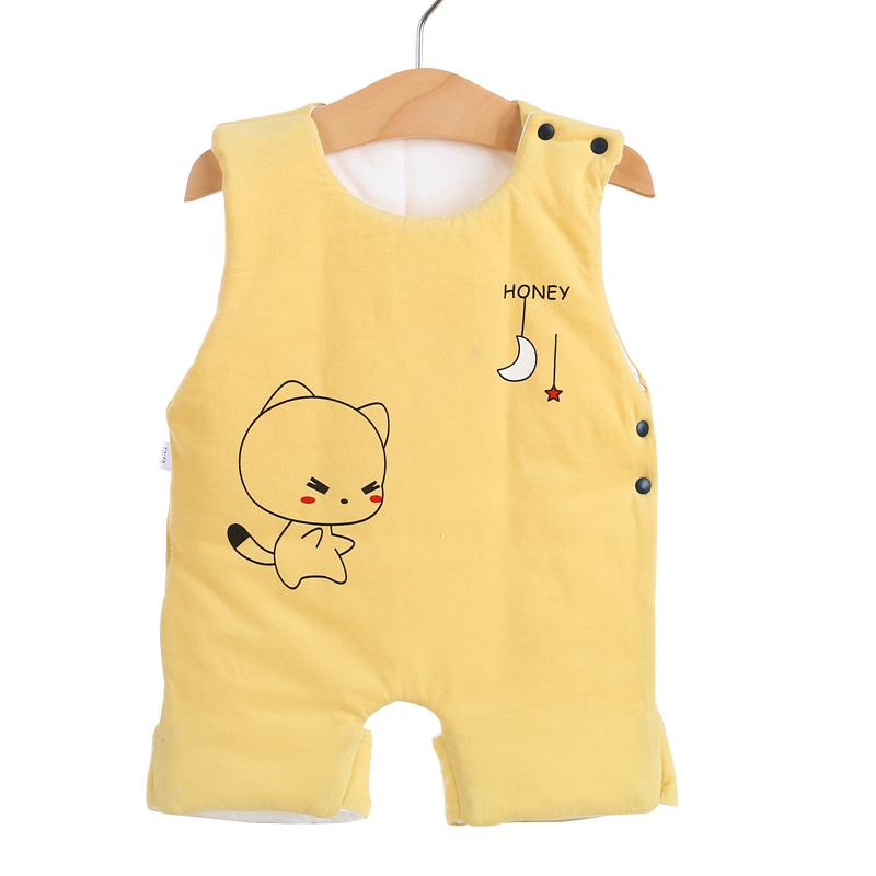 ベビー かわいいベスト 新生児 子供 春秋冬 厚手 綿 腹巻き風 腹部保護 暖かい 防寒 防蹴り アニマル柄..