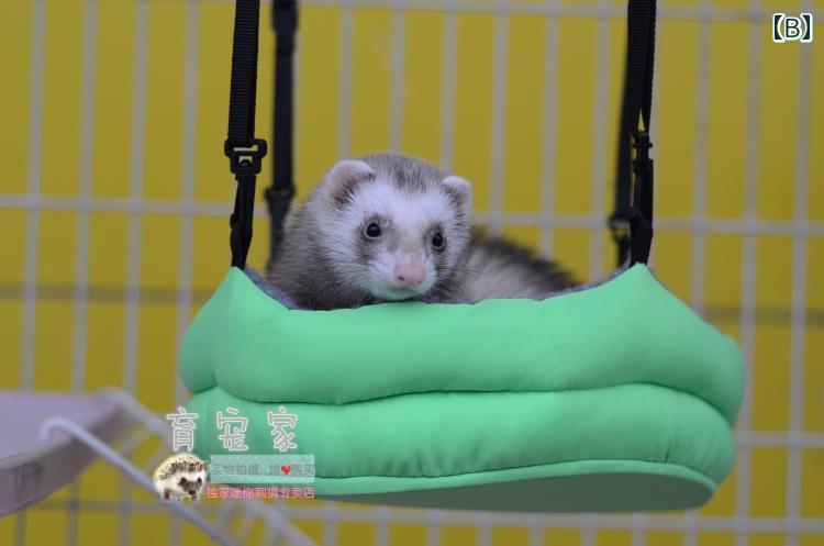ペット ハンモック 綿 ふわふわ 保温 防寒 吊り下げ ハンギング ベッド 寝床 ケージ フェレット モルモット ハムスター 小動物 シンプル おしゃれ 黒 緑 青 無地 星 ゾウ柄