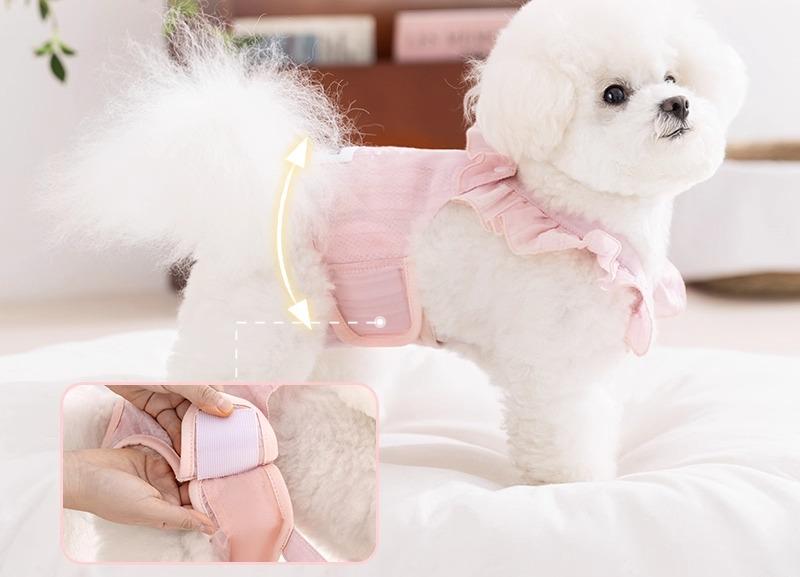 犬 生理パンツ カバー 通気性 柔らかい サニタリー ペット メス 春夏 快適 マナー サニタリー ショーツ..