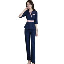 エステ ユニフォーム 制服 おしゃれ セットアップ レディース 韓国 サロン 美容 スタイリッシュ 七分袖 オフィス サロン フィット 美容 レディース 仕事着