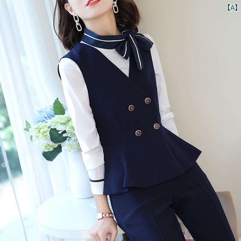 エステ ユニフォーム 制服 おしゃれ セットアップ レディース 秋 ホテル フロント ...