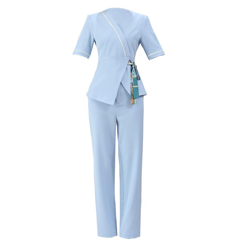 エステ ユニフォーム 制服 おしゃれ セットアップ レディース サロン フェイシャル 足浴 足つぼ マッサ..