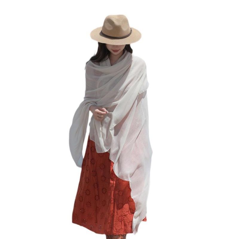 ストール レディース おしゃれ 夏 綿麻 シースルー 透け感 ブラック 日焼け防止 旅行 海 ビーチ リゾー..
