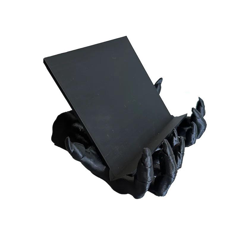 ブックスタンド ハロウィン 飾り 置物 ゴシック 悪魔 手 ハンド ホラー ゴースト 本立て タブレット 卓上 インテリア 雑貨 オーナメン..