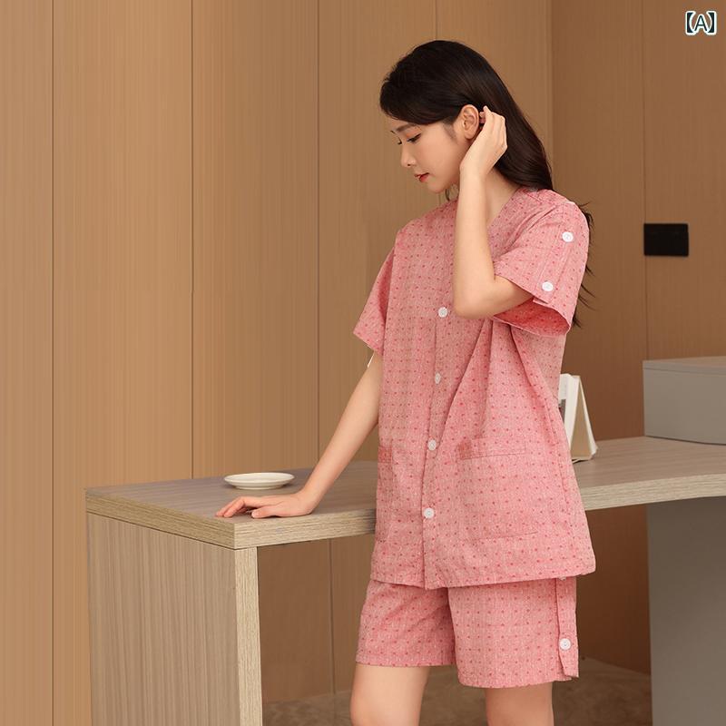 作務衣 男女兼用 メンズ レディース 綿混 コットン素材 前後開閉ボタン 全開 肩足オープン トップス マッサージ 鍼灸 整体 エステ サロン 施術着 リラックスウェア よもぎ蒸し 推拿 カッサ 美容院 (2)