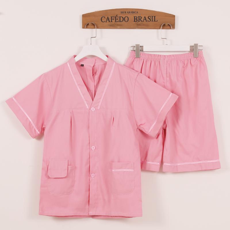 施術着 男女兼用 メンズ レディース ユニセックス 艾灸 マッサージ 養生 推拿 カッピング 綿 コットン 前後開き ボタン留め ルームウェア リラックスウェア 作業着