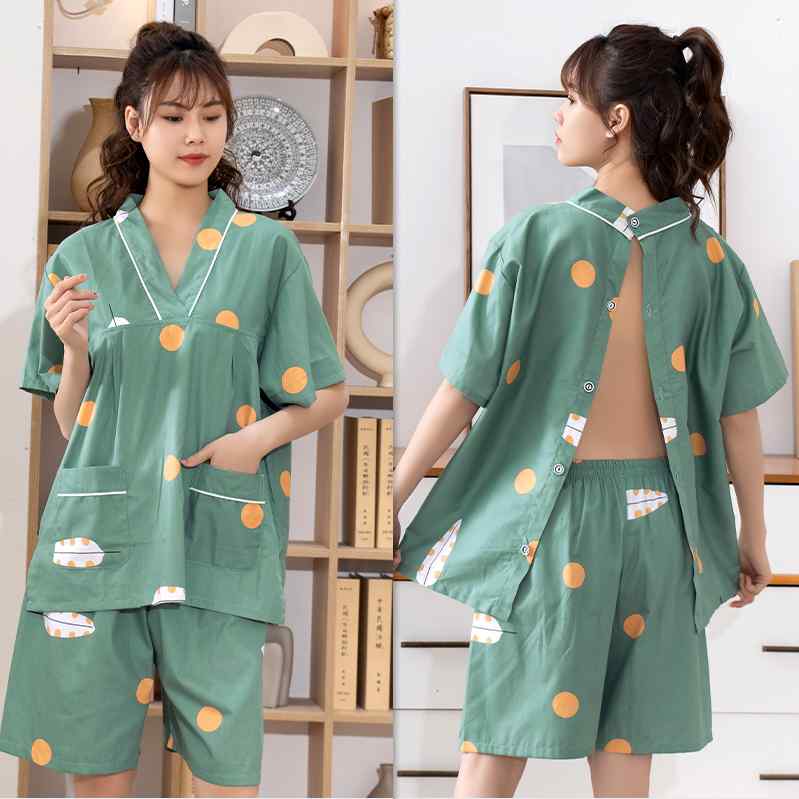 施術着 男女兼用 メンズ レディース ユニセックス 純綿 コットン 綿 背中開き 艾灸 鍼灸 マッサージ 美容 エステ 推拿 湯浴み リラックスウェア ルームウェア イエロー ピンク ブラウン