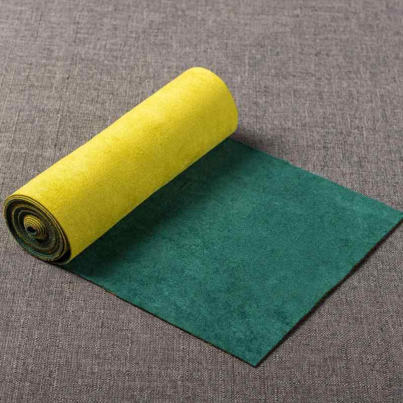 テーブルランナー 帯 ティーマット 綿麻 スエード調 リバーシブル 防水 無地 禅風 和モダン 茶道 茶席 ..