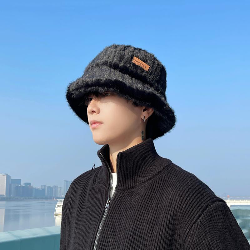 バケットハット メンズ 冬 暖かい 防風 ふわもこ ボア風 秋冬 防寒 レディース 暖かい カジュアル
