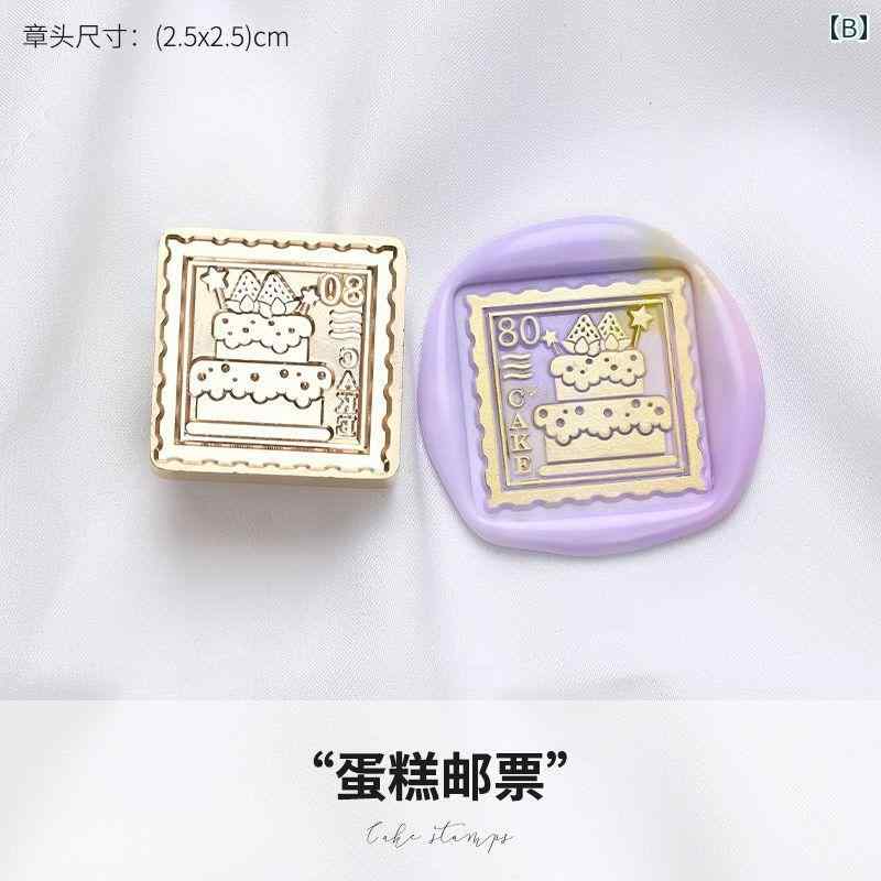 シーリングスタンプ ヘッド 子供 かわいい アニマル 手帳デコ DIY ハンドメイド クラフト 趣味 癒し系 文房具 アルバム プレゼント 合金製 frontop-13192092 フロントップ楽天市場店 サンプル画像3