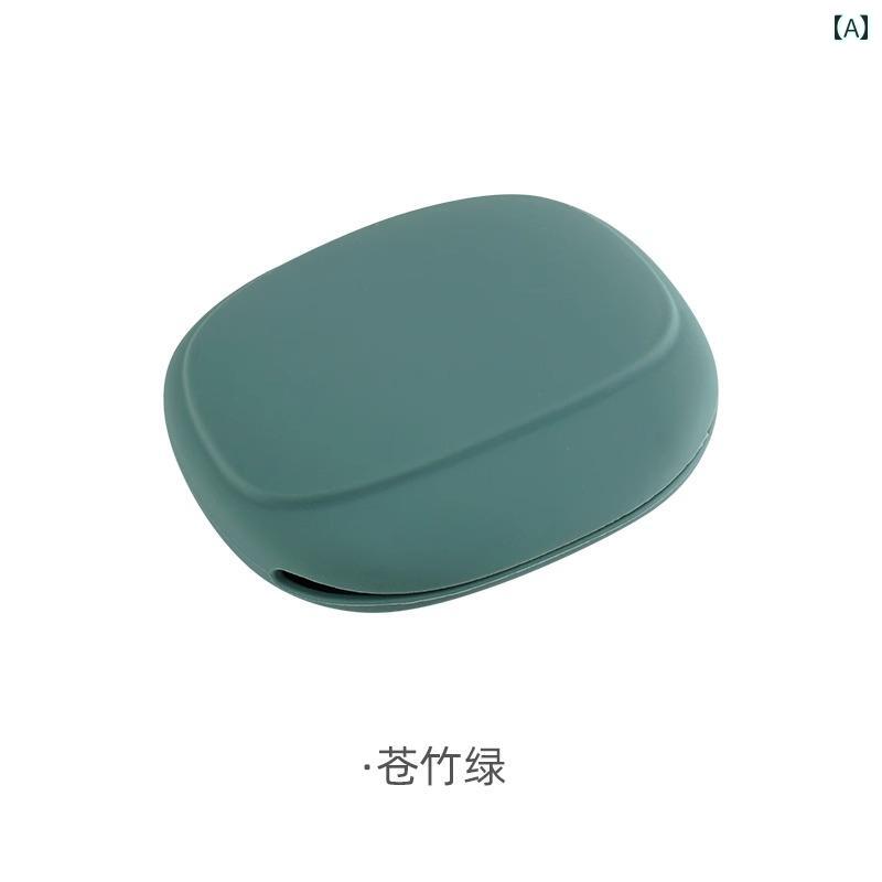 ガジェットポーチ シリコン製 携帯用 充電ケーブル データケーブル 有線イヤホン ワイヤレスイヤホン USBメモリ 収納ケース 旅行 出張 小型 コンパクト 耐衝撃 落下防止 傷防止 ソフトタッチ 整理整頓 グリーン グレー レッド frontop-13192438 フロントップ楽天市場店 サンプル画像2