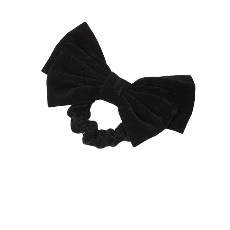 ヘアアクセサリー 少女 大きめ リボン ベルベット おしゃれ エレガント 黒 ワインレッド 髪飾り ヘアク..