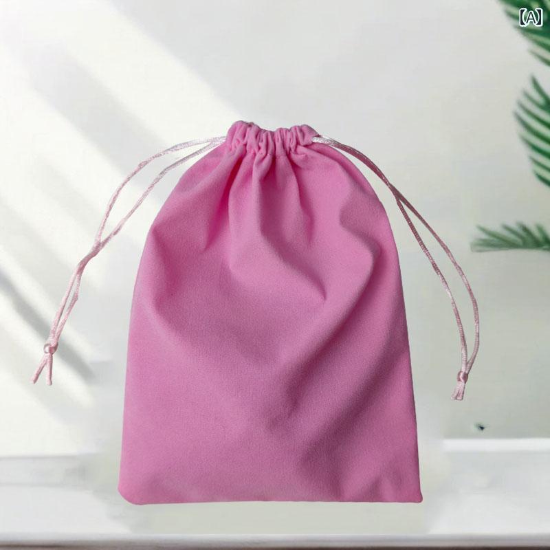 タロットカード入れ 巾着袋 ボードゲーム トランプ フランネル ベロア 柔らかい シンプル 小物 収納 ポ..