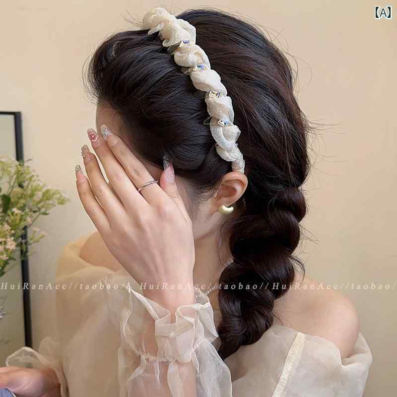 カチューシャ レディース 女性用 ラインストーン キラキラ トップ ボリュームアップ 高級感 ギザギザ ..