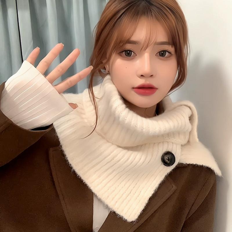 ネックウォーマー レディース ニットマフラー ショール 冬 防寒 防風 保温 あったか 高級感 アクリル ..