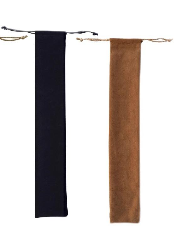 扇子袋 フランネル 巾着 ポーチ ケース 携帯 保護 収納 無地 シンプル 男女兼用 アイボリー 黒 茶色 多..