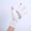 手袋 レディース 接触冷感 UVカット 指なし 滑り止め加工 ストラップ付き 運転 ドライブ サイクリング ガーデニング用 レース 四つ葉モチーフ 通気性 春夏...