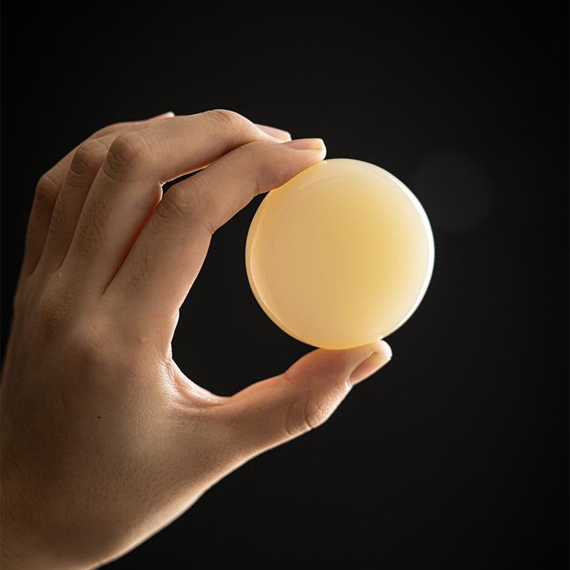 茶道具 蓋置 玉石 茶こし 壺 急須 茶器 ポット 置物 インテリア オブジェ 円形 丸型 書斎 和室 小物 コ..