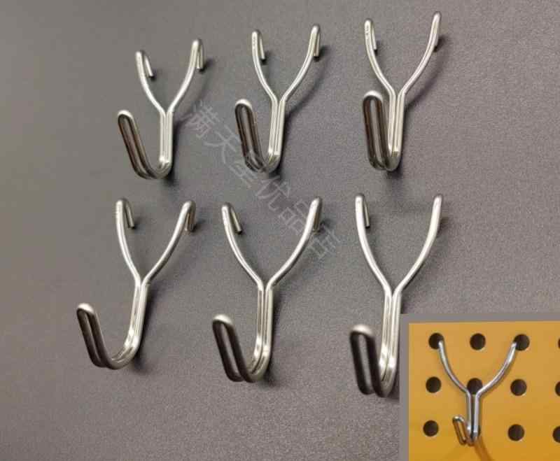 有孔ボード フック 304ステンレス U字形 壁掛け 収納 吊り下げ ハンギング キッチンツール ガレージ 工..