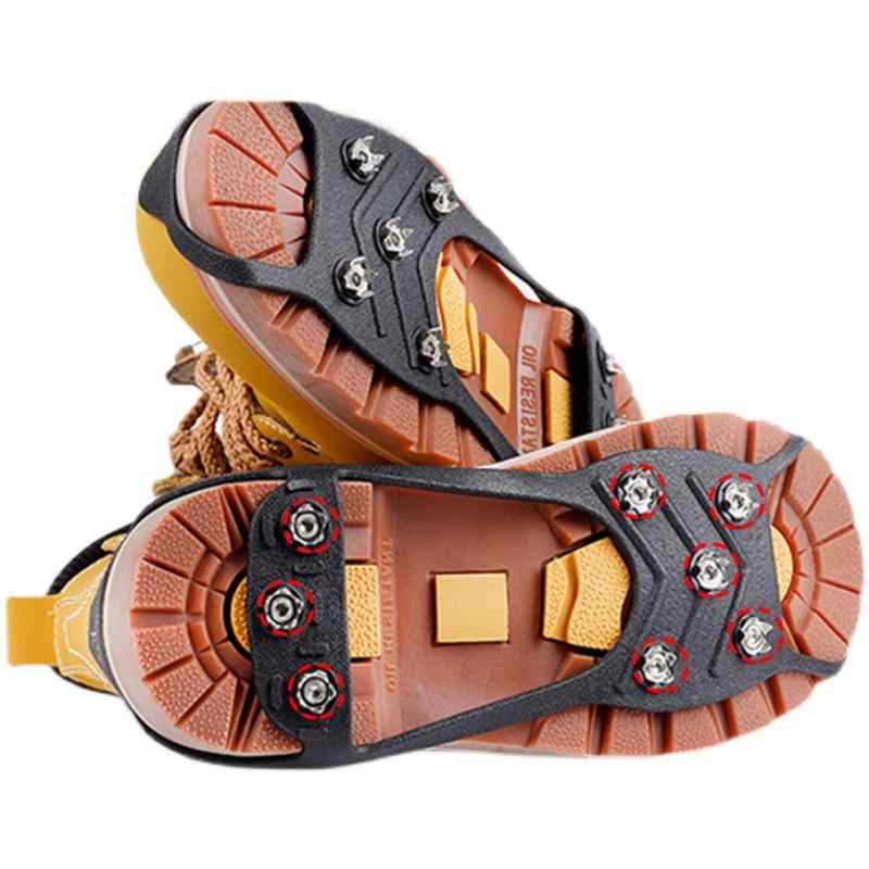 アイススパイク チェーン アイゼン 子供 大人 冬用 登山 トレッキング 雪道 凍結路 滑り止め シューズ ..