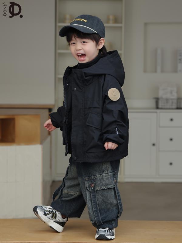 マウンテンパーカー 男の子 キッズ アウトドア スリーインワン 3WAY 防水 透湿 アウター ジャケット 春秋 フード付き ジップアップ かっこいい おしゃれ